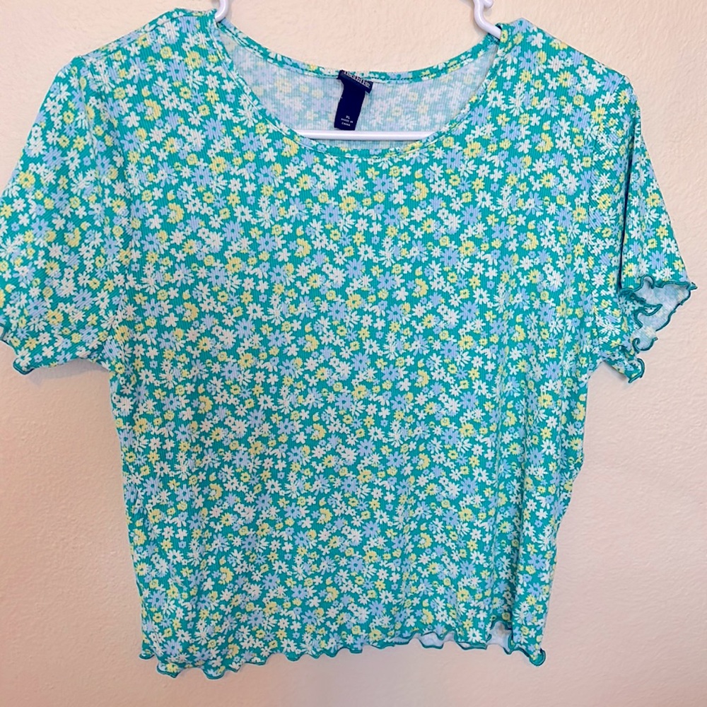 Floral wild fable crop top